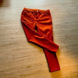 Burnt orange skinny Jean